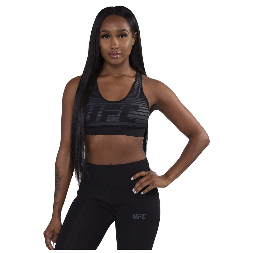 UFC Womens Essential Sports Bra Black Size SM